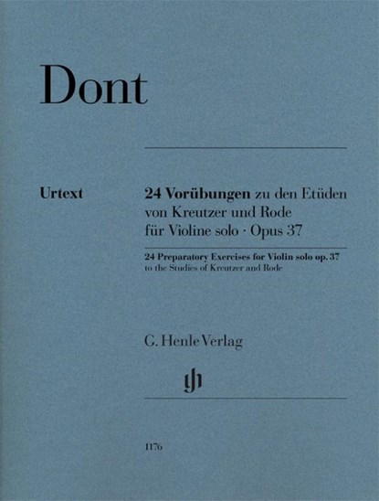 24 Preparatory Exercises to the Studies of Kreutzer and Rode for Violin solo op. 37, Jakob Dont - Paperback - 9790201811765