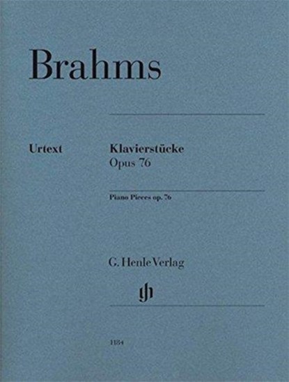 Piano Pieces op. 76, Johannes Brahms - Paperback - 9790201811840