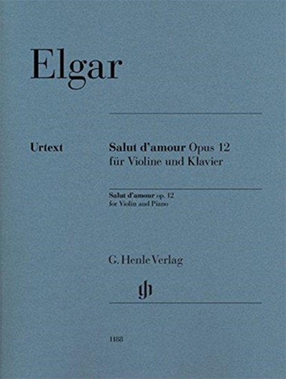 Salut d'amour op. 12 für Violine und Klavier, Rupert Marshall-Luck - Paperback - 9790201811888