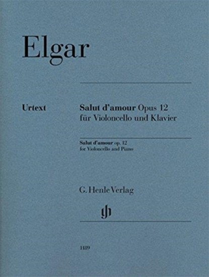 Salut d'amour op. 12 für Violoncello und Klavier, Edward Elgar - Paperback - 9790201811895