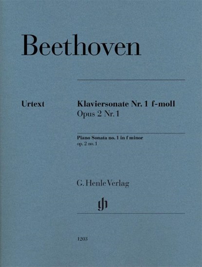 Klaviersonate Nr. 1 f-moll op. 2,1, Ludwig Van Beethoven - Paperback - 9790201812038