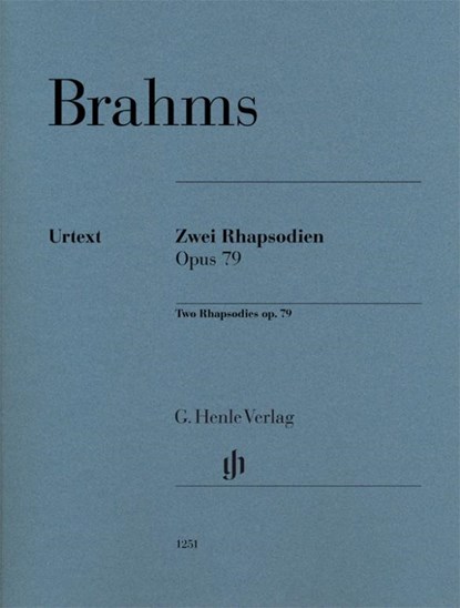Zwei Rhapsodien op. 79 für Klavier zu zwei Händen, Johannes Brahms - Paperback - 9790201812519