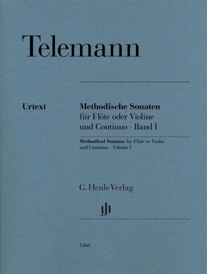 Methodische Sonaten für Flöte oder Violine und Bc Bd. I, Georg Philipp Telemann - Paperback - 9790201812663