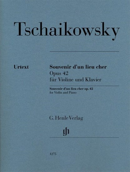 Souvenir d'un lieu cher op. 42 for Violine and Piano, Alexander Komarov - Paperback - 9790201812755