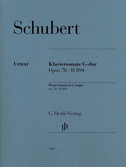 Schubert, Franz - Klaviersonate G-dur op. 78 D 894, Franz Schubert - Paperback - 9790201813622