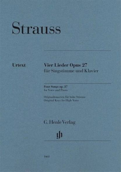 Richard Strauss - Vier Lieder op. 27, Annette Oppermann - Paperback - 9790201814612