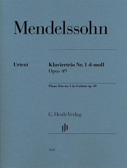Mendelssohn Bartholdy, Felix - Klaviertrio Nr. 1 d-moll op. 49, Felix Mendelssohn Bartholdy - Paperback - 9790201815312