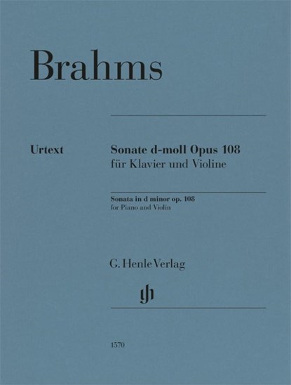 Johannes Brahms - Violinsonate d-moll op. 108, Bernd Wiechert - Paperback - 9790201815701