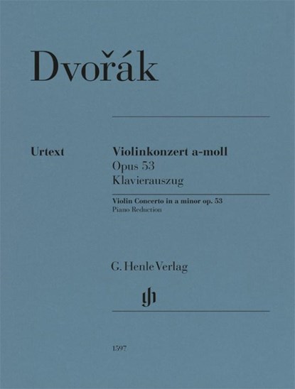 Antonín Dvorák - Violinkonzert a-moll op. 53, Antonín Dvorák - Paperback - 9790201815978