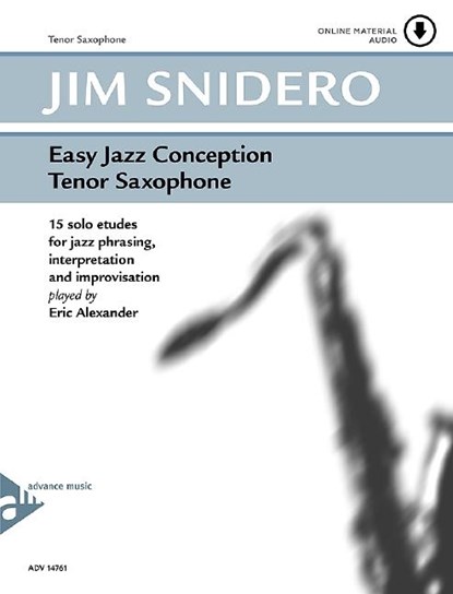 Easy Jazz Conception Tenor Saxophone, Jim Snidero - Paperback - 9790206304217