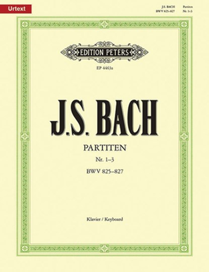 Partitas for Keyboard -- Nos. 1-3 Bwv 825-827, Johann Sebastian Bach - Paperback - 9790300704791