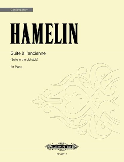 Suite À l'Ancienne (Suite in the Old Style), Marc-André Hamelin - Paperback - 9790300766997