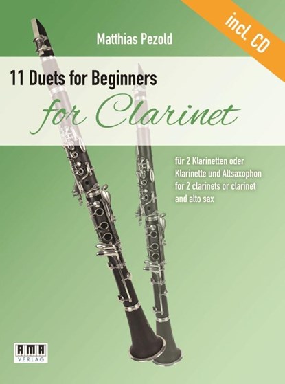 11 Duets for Beginners for Clarinet, Matthias Petzold - Paperback - 9790501552788