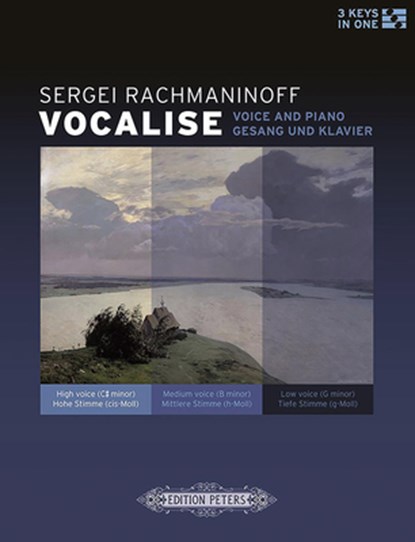 Vocalise for Voice and Piano (3 Keys in One -- High/Medium/Low Voice): Op. 34 No. 14, Sheet, Sergei Rachmaninoff - Paperback - 9790577007748