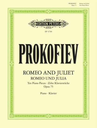Romeo and Juliet. Ten pieces for Piano (1937) für Klavier solo op. 75 -Romeo und Julia, zehn Klavierstücke-, Sergej Prokofjew - Gebonden - 9790577024288