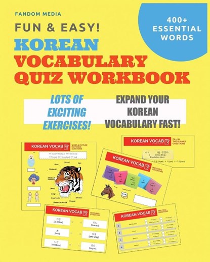 Fun and Easy! Korean Vocabulary Quiz Workbook, Fandom Media - Paperback - 9791188195480