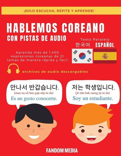 Hablemos Coreano - Con Pistas de Audio, Fandom Media - Paperback - 9791188195572