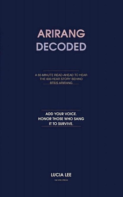Arirang Decoded, Lucia Lee - Paperback - 9791199732827