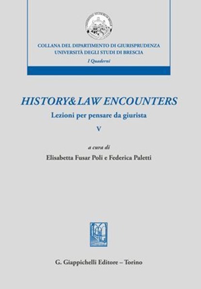 History & law encounters, AA. VV. - Ebook - 9791221167672