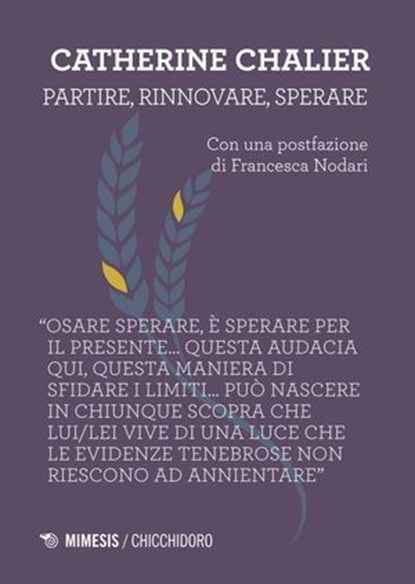 Partire, rinnovare, sperare, Catherine Chalier - Ebook - 9791222313450