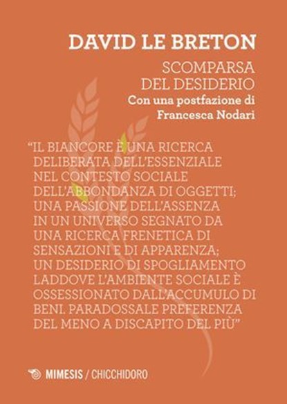 Scomparsa del desiderio, David Le Breton - Ebook - 9791222323640