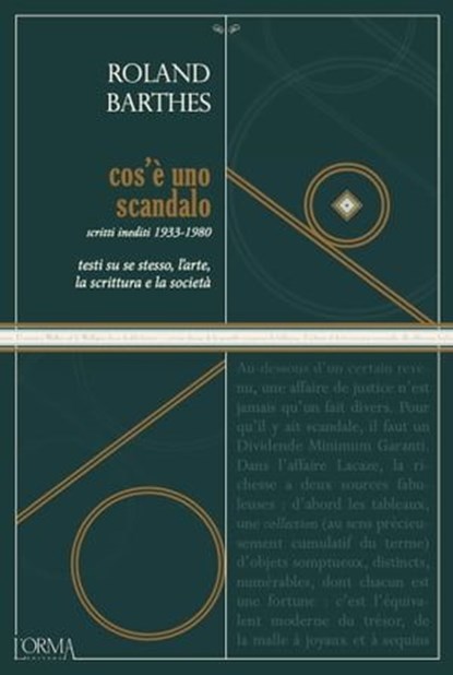 Cos'è uno scandalo, Roland Barthes - Ebook - 9791254760000