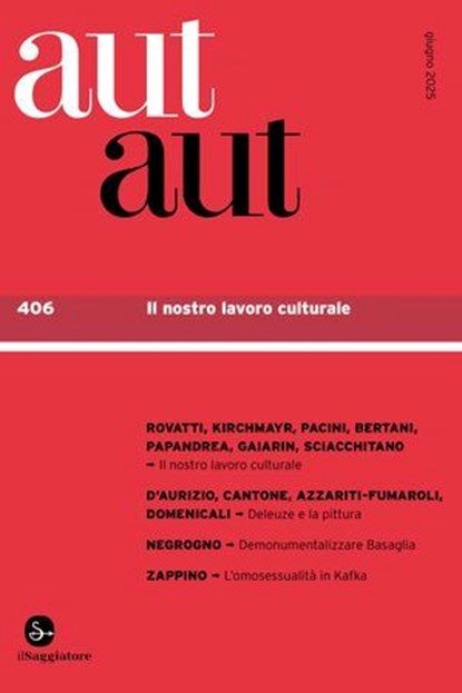aut aut 406, AA. VV. - Ebook - 9791259813244