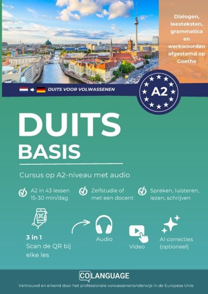 Duits A2 basis: cursus op A2-niveau met audio, coLanguage Academy - Paperback - 9791388253577