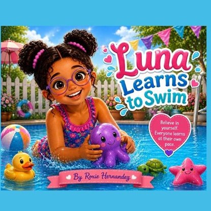 Luna Learns to Swim, Roxie Hernandez - Paperback - 9798183525144