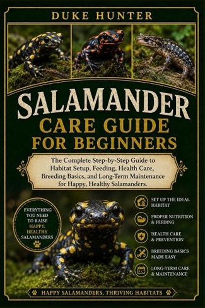 Salamander Care Guide for Beginners, Duke Hunter - Paperback - 9798196832956