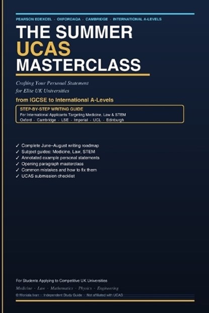 The Summer UCAS Masterclass, Silas Vance - Paperback - 9798198867154