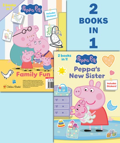 Peppa's New Sister/Family Fun (Peppa Pig), Golden Books - Paperback - 9798217025091