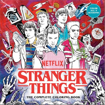 Stranger Things: The Complete Coloring Book (Color All Five Seasons!), Netflix - Paperback - 9798217091515