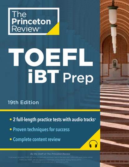 Princeton Review TOEFL iBT Prep with Audio/Listening Tracks, Princeton Review - Paperback - 9798217118861