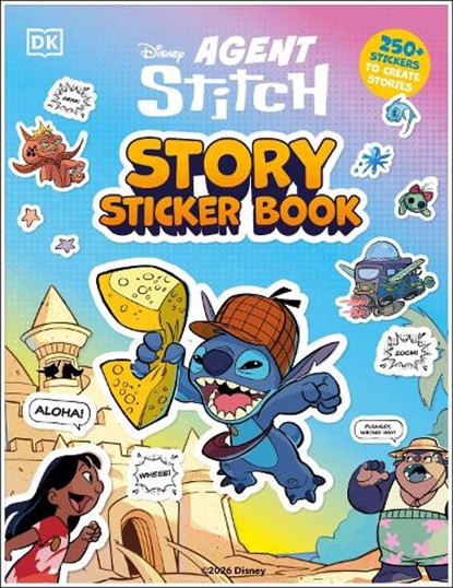 Disney Stitch Story Sticker Book, DK - Paperback - 9798217307852
