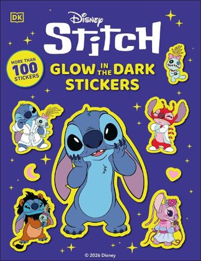Disney Stitch Glow in the Dark Ultimate Sticker Book, DK - Paperback - 9798217310142