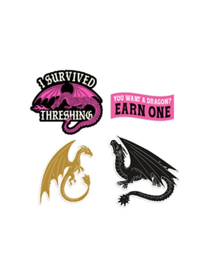 Fourth Wing: I Survived Threshing Stickers - Sticker Set of 4, Out of Print - Gebonden - 9798217331819