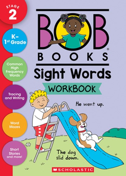 Bob Books - Sight Words Workbook Phonics, Writing Practice, Ages 4 and Up, Kindergarten, First Grade (Stage 2: Emerging Reader), Scholastic - Paperback - 9798225004750