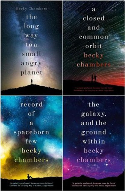 Wayfarers Series 4 Books Collection Set (The Long Way to a Small, Angry Planet, A Closed and Common Orbit, Record of a Spaceborn Few, The Galaxy, and the Ground Within), Becky Chambers - Ebook - 9798230506669