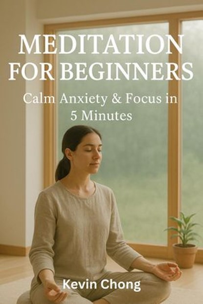 Meditation for Beginners: Calm Anxiety & Focus in 5 Minutes, Kevin Chong - Ebook - 9798232305253