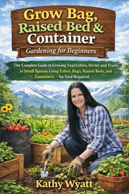 Grow Bag, Raised Bed & Container Gardening for Beginners: The Complete Guide to Growing Vegetables, Herbs, and Fruits in Small Spaces Using Fabric Bags, Raised Beds, and Containers — No Yard Required, Kathy Wyatt - Ebook - 9798232699482