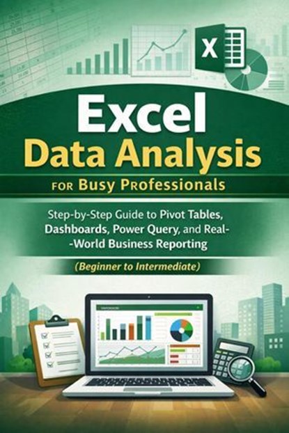 Excel Data Analysis for Busy Professionals: A Step-by-Step Guide to Pivot Tables, Dashboards, Power Query, and Real-World Business Reporting (Beginner to Intermediate), Marcus Ellington - Ebook - 9798233682940