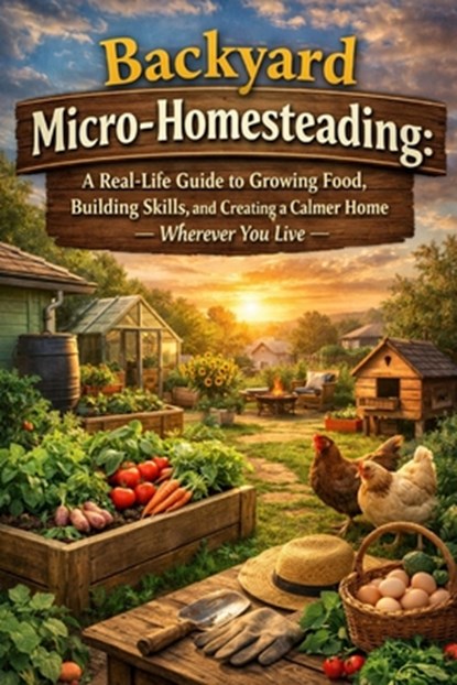 Backyard Micro-Homesteading: A Gentle, Real-Life Guide to Growing Food, Building Skills, and Creating a Calmer Home - Wherever You Live, Elena Hartwell - Paperback - 9798242261051
