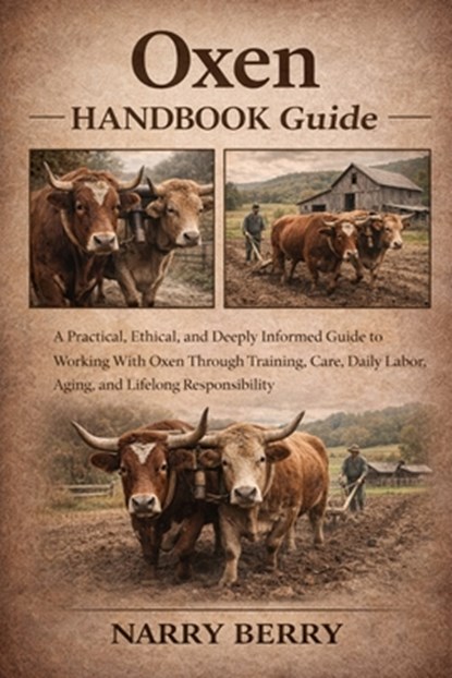 Oxen Handbook Guide: A Practical, Ethical, and Deeply Informed Guide to Working With Oxen Through Training, Care, Daily Labor, Aging, and Lifelong Res, Narry Berry - Paperback - 9798243069021