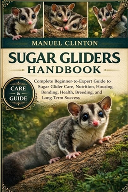 Sugar Gliders Handbook: Complete Beginner-to-Expert Guide to Sugar Glider Care, Nutrition, Housing, Bonding, Health, Breeding, and Long-Term Success, Manuel Clinton - Paperback - 9798243948272