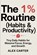 The 1% Routine (Habits & Productivity), Alex Carter - Paperback - 9798248425570
