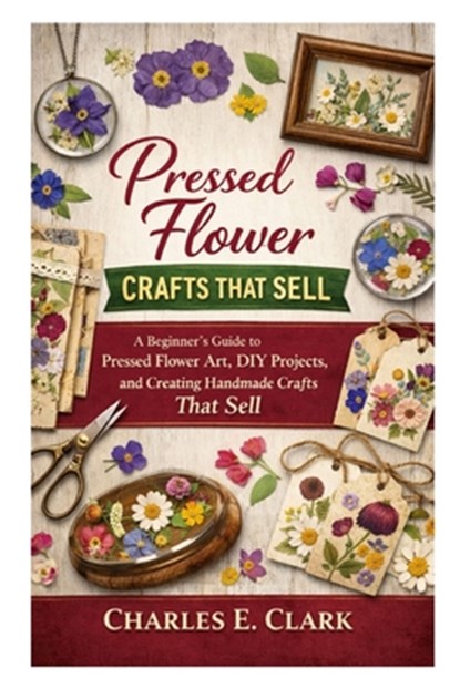 Pressed Flower Crafts That Sell: A Beginner's Guide to Pressed Flower Art, DIY Projects, and Creating Handmade Crafts That Sell, Charles E. Clark - Paperback - 9798253671900