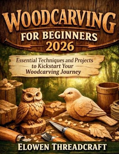 Woodcarving for Beginners 2026, Elowen Threadcraft - Paperback - 9798254632023