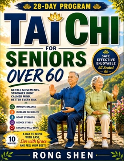 Tai Chi For Seniors Over 60: Safe Chair-Based Exercises to Improve Balance, Build Strength, Increase Flexibility, and Prevent Falls-Simple Daily Routi, Rong Shen - Paperback - 9798258093660