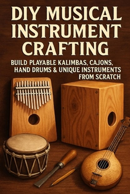 DIY Musical Instrument Crafting: Build Playable Kalimbas, Cajóns, Hand Drums & Unique Instruments from Scratch, Alexander Rhea - Paperback - 9798265679086